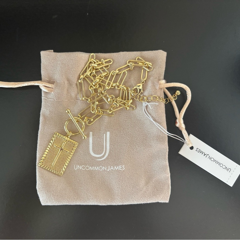 BRAND NEW: Uncommon James Gold Link Necklace with Pendant